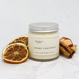 Merry Christmas Coconut & Soy Wax Candle With Lid