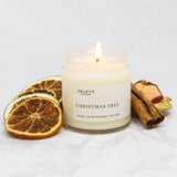 Christmas Tree Coconut & Soy Wax Candle With Lid