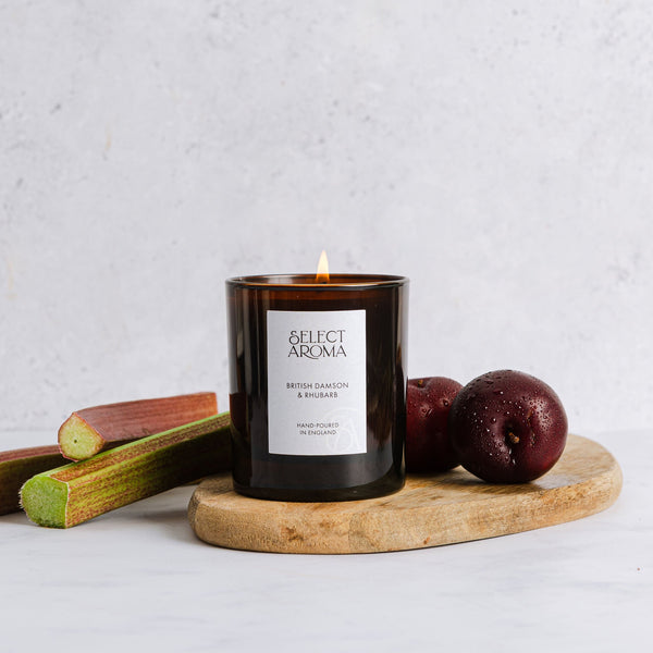 British Damson & Rhubarb Luxury Soy & Coconut Wax Candle