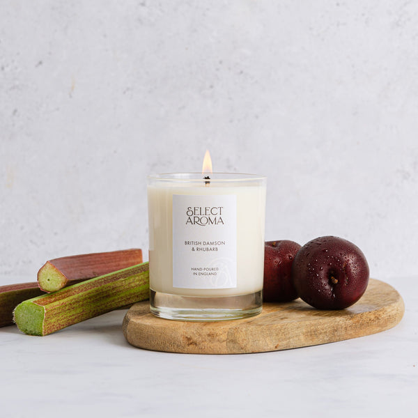 British Damson & Rhubarb Luxury Soy & Coconut Wax Candle